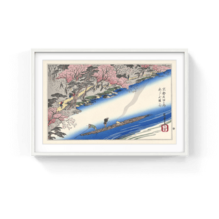 Cherry Blossoms at Arashiyama, After 1830-Utagawa Hiroshige (Andō Hiroshige)-Pinto Gallery