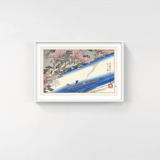 Cherry Blossoms at Arashiyama, After 1830-Utagawa Hiroshige (Andō Hiroshige)-Pinto Gallery