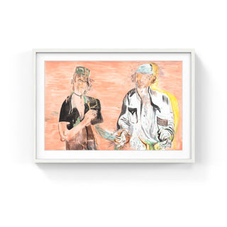 Citizens with Flags, 2025-Salman Toor-Pinto Gallery