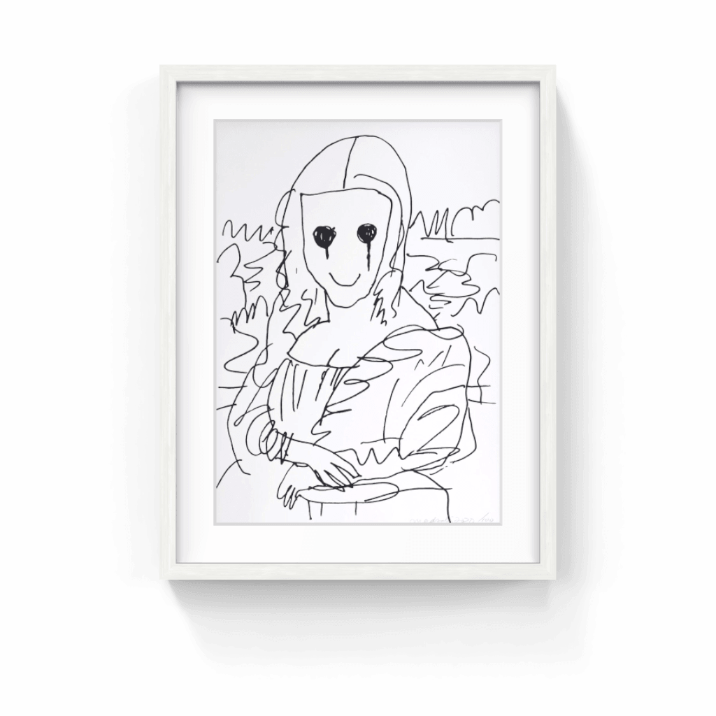 MADSAKI | Coffee Break Drawing of Mona Lisa_P, 2020 – Pinto Gallery MADSAKI | Coffee Break Drawing of Mona Lisa_P, 2020 – Pinto Gallery