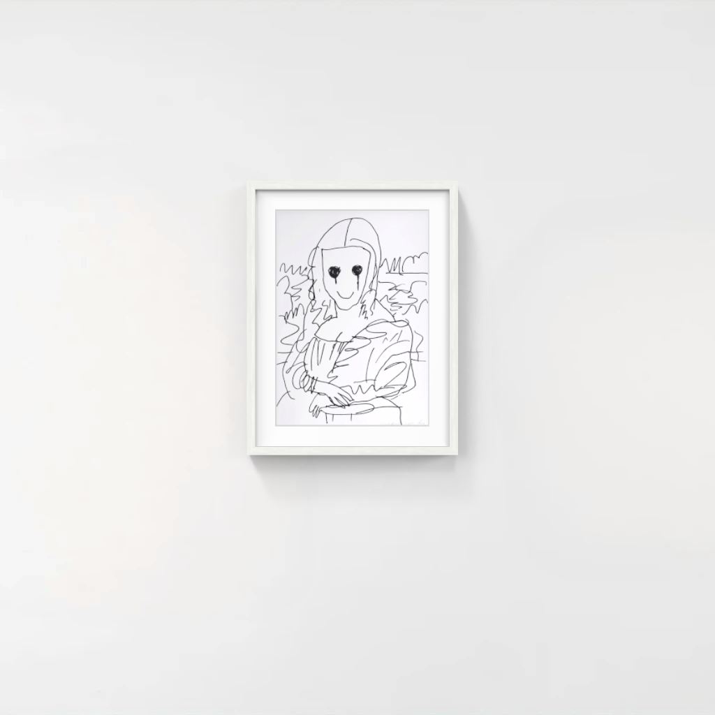 版画 MADSAKI Coffee Break Drawing Mona Lisa MADSAKI | Coffee Break Drawing of Mona Lisa_P, 2020 – Pinto Gallery