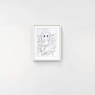 Coffee Break Drawing of Mona Lisa_P, 2020-MADSAKI-Pinto Gallery