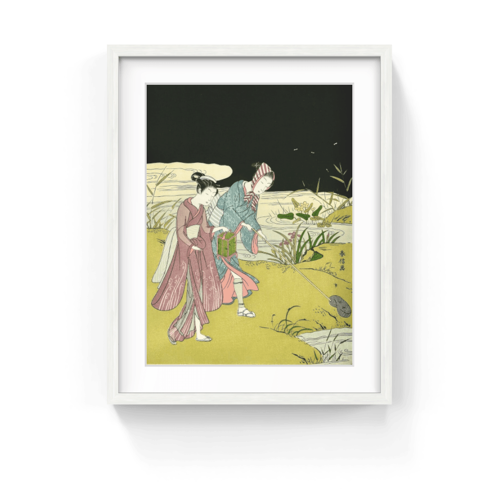 鈴木春信｜ホタルを捕る夫婦（1765年以降） – ピントギャラリー