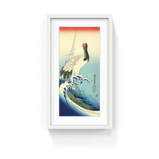 Crane and Waves, After 1833-Utagawa Hiroshige (Andō Hiroshige)-Pinto Gallery