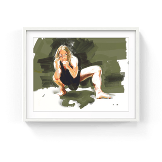 Crouching Dancer, 2021-Eric Fischl-Pinto Gallery