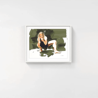 Crouching Dancer, 2021-Eric Fischl-Pinto Gallery