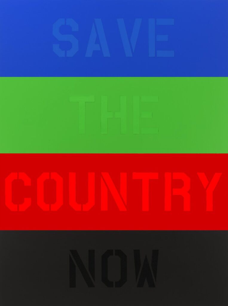 Deborah Kass - Save The Country Now, 2011 - Pinto Gallery