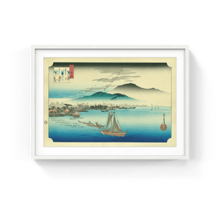 Descending Geese at Katada, After 1834-Utagawa Hiroshige (Andō Hiroshige)-Pinto Gallery