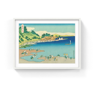 Digging Shellfish at Nobuto, After 1832-Katsushika Hokusai-Pinto Gallery