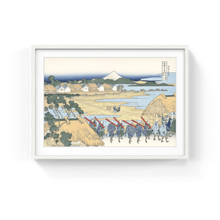 Distant View of fuji from the Flower of Senju, After 1830-Katsushika Hokusai-Pinto Gallery