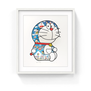 Doraemon Sitting Up: Weeping Some, Laughing Some, 2021-Takashi Murakami-Pinto Gallery