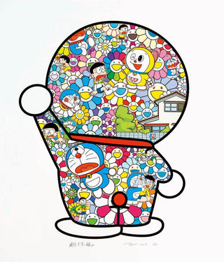 Doraemon in the Field of Flowers, 2019-Takashi Murakami-Pinto Gallery