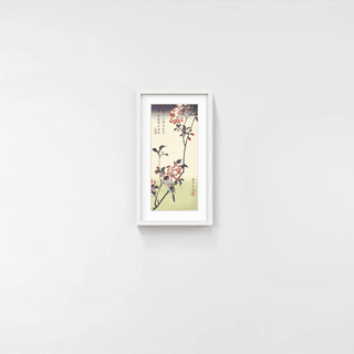 Double-petalled Cherry Blossoms and a Bird, After 1834-Utagawa Hiroshige (Andō Hiroshige)-Pinto Gallery