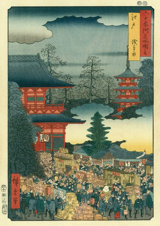 Edo, Asakusa Fair, After 1853-Utagawa Hiroshige (Andō Hiroshige)-Pinto Gallery