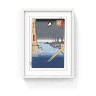 Eitaibashi Bridge and Tsukudashima Island, After 1856-Utagawa Hiroshige (Andō Hiroshige)-Pinto Gallery