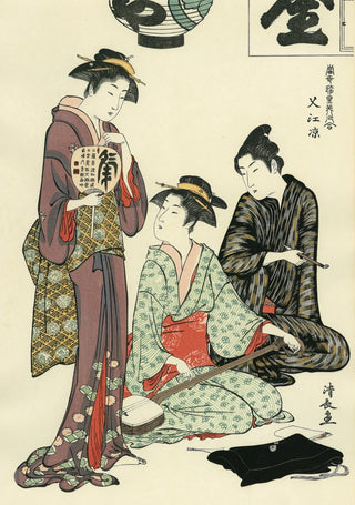 Enjoying the Cool Air at Nakasu, After 1782-Torii Kiyonaga-Pinto Gallery