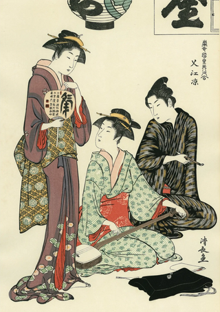 Enjoying the Cool Air at Nakasu, After 1782-Torii Kiyonaga-Pinto Gallery