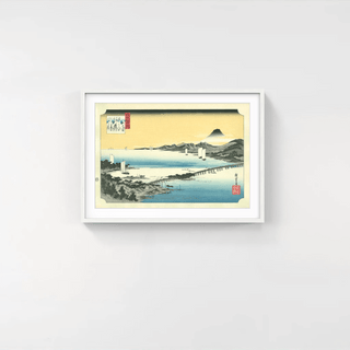 Evening Glow at Seta, After 1834-Utagawa Hiroshige (Andō Hiroshige)-Pinto Gallery