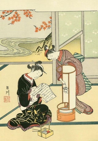 Evening Glow of the Andon Lamp, After 1765-Suzuki Harunobu-Pinto Gallery