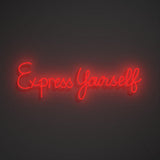 Express Yourself (Red) LED Neon Sign, 2024
