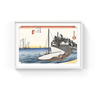 Ferry at Kuwana Station, After 1833-Utagawa Hiroshige (Andō Hiroshige)-Pinto Gallery