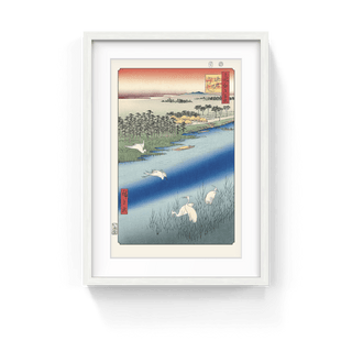 Ferry at Sakasai, After 1856-Utagawa Hiroshige (Andō Hiroshige)-Pinto Gallery