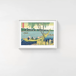 Fishing at Myato River, After 1832-Katsushika Hokusai-Pinto Gallery