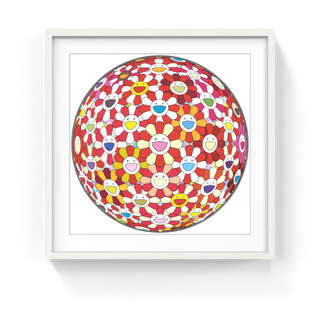 Flowerball: Koi/Red-crowned Crane Vermilion, 2017-Takashi Murakami-Pinto Gallery