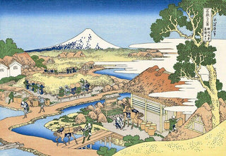 Fuji from a Tea Field in Katakura in Suruga Province, After 1830-Katsushika Hokusai-Pinto Gallery