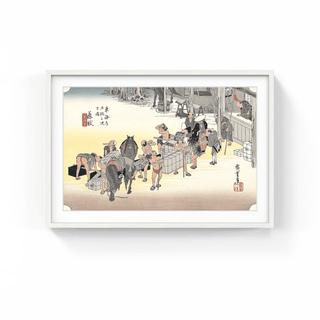 Fujieda -The Relay Station, After 1833-Utagawa Hiroshige (Andō Hiroshige)-Pinto Gallery