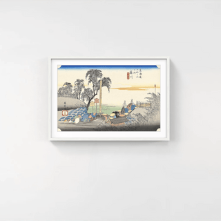 Fujikawa -Boundary of the Station, After 1833-Utagawa Hiroshige (Andō Hiroshige)-Pinto Gallery