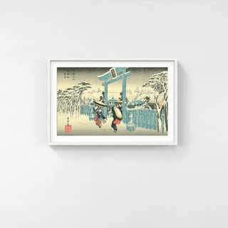 Gion Shrine in Snow, After 1834-Utagawa Hiroshige (Andō Hiroshige)-Pinto Gallery