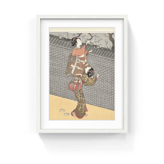 Girl Breaking Plum Branch, After 1765-Suzuki Harunobu-Pinto Gallery