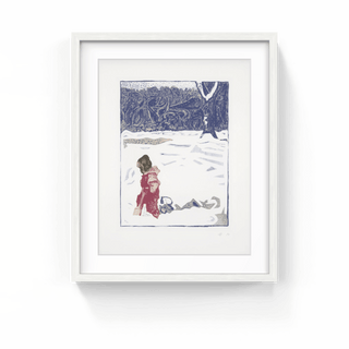Girl in Snow With Tree, 2012-Billy Childish-Pinto Gallery