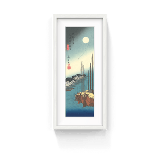 Hazy Moon at Tsukudajima, After 1830-Utagawa Hiroshige (Andō Hiroshige)-Pinto Gallery