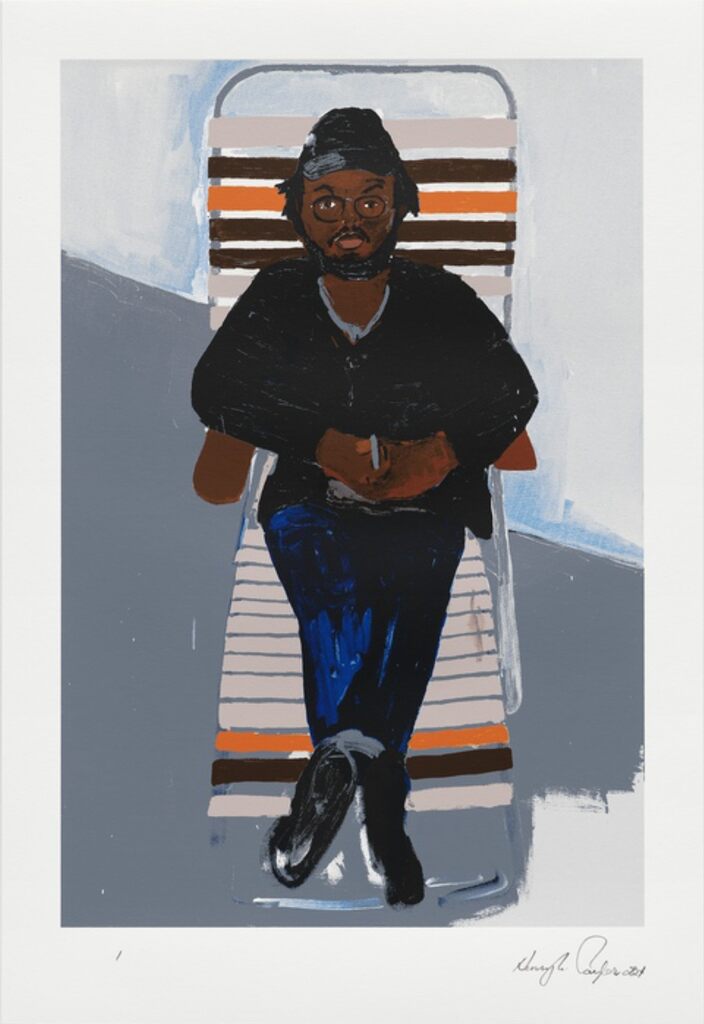 Henry Taylor - Portrait of Andy Robert, 2024 - Pinto Gallery