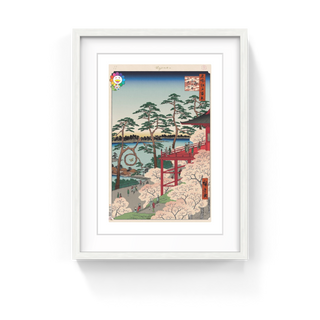Hiroshige’s 100 Famous Views of Edo: Japonisme Reconsidered— Kiyomizu Hall and Shinobazu Pond at Ueno, 2025-Takashi Murakami-Pinto Gallery