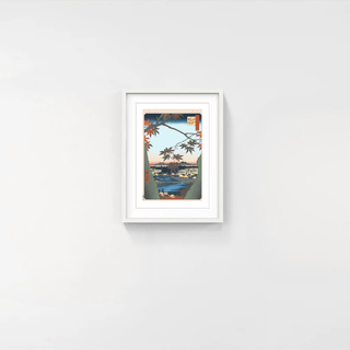 Hiroshige’s 100 Famous Views of Edo: Japonisme Reconsidered—Maple Trees at Mama, Tekona Shrine and Linked Bridge, 2025-Takashi Murakami-Pinto Gallery