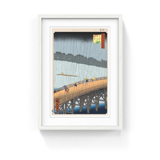 Hiroshige’s 100 Famous Views of Edo: Japonisme Reconsidered—Sudden Shower over Shin-Ōhashi Bridge and Atake (Large), 2025-Takashi Murakami-Pinto Gallery
