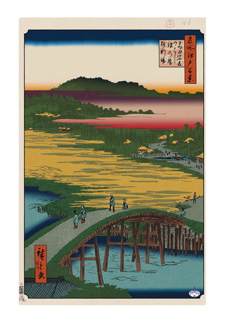 Hiroshige’s 100 Famous Views of Edo: Japonisme Reconsidered—Sugatami Bridge,Omokage Bridge, and Jariba at Takata, 2025-Takashi Murakami-Pinto Gallery
