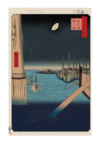 Hiroshige’s 100 Famous Views of Edo: Japonisme Reconsidered—Tsukudajima from Eitai Bridge, 2025-Takashi Murakami-Pinto Gallery