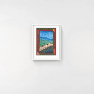 Hiroshige’s 100 Famous Views of Edo: Japonisme Reconsidered—Van Gogh’s Bridge in the Rain (after Hiroshige) (Large), 2025-Takashi Murakami-Pinto Gallery