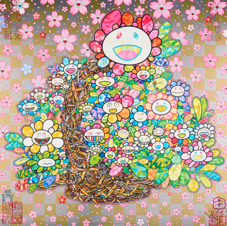 Homage to ‘Basket of Flowers’ by Song Dynasty Artist Li Song, 2025-Takashi Murakami-Pinto Gallery