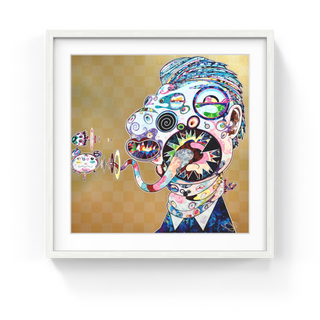 Homage to Francis Bacon (Study for Head of Isabel Rawsthorne and George Dyer), 2016-Takashi Murakami-Pinto Gallery