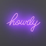 Howdy LED Neon Sign, 2024