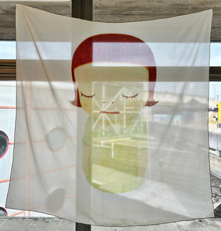 In the Milky Lake / Thinking One Scarf, 2025-Yoshitomo Nara-Pinto Gallery