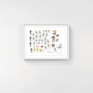 Index of figural archetypes and recurring pattern ornamentation, 2014-Michael Menchaca-Pinto Gallery