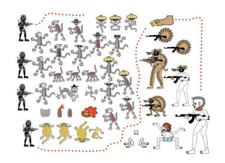 Index of figural archetypes and recurring pattern ornamentation, 2014-Michael Menchaca-Pinto Gallery