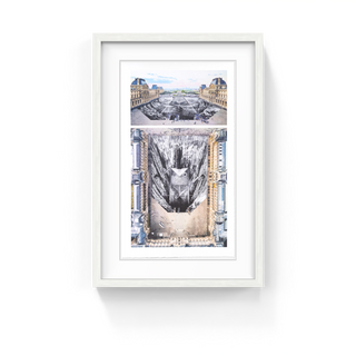 JR au Louvre et le Secret de la Grande Pyramide, Diptyque - Paris, France, 2019, 2022-JR-Pinto Gallery