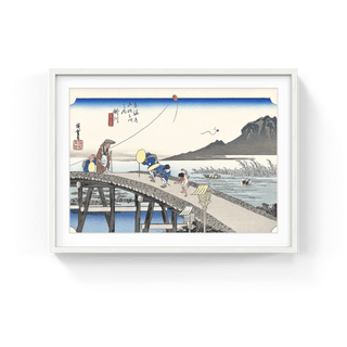Kakegawa -Distant View of Mt.Akiba, After 1833-Utagawa Hiroshige (Andō Hiroshige)-Pinto Gallery